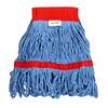 Alpine Industries 5in Head and Tail Bands Blue Loop End 16oz Cotton Mop Head, Red, 3PK ALP302-01-5R-3PK